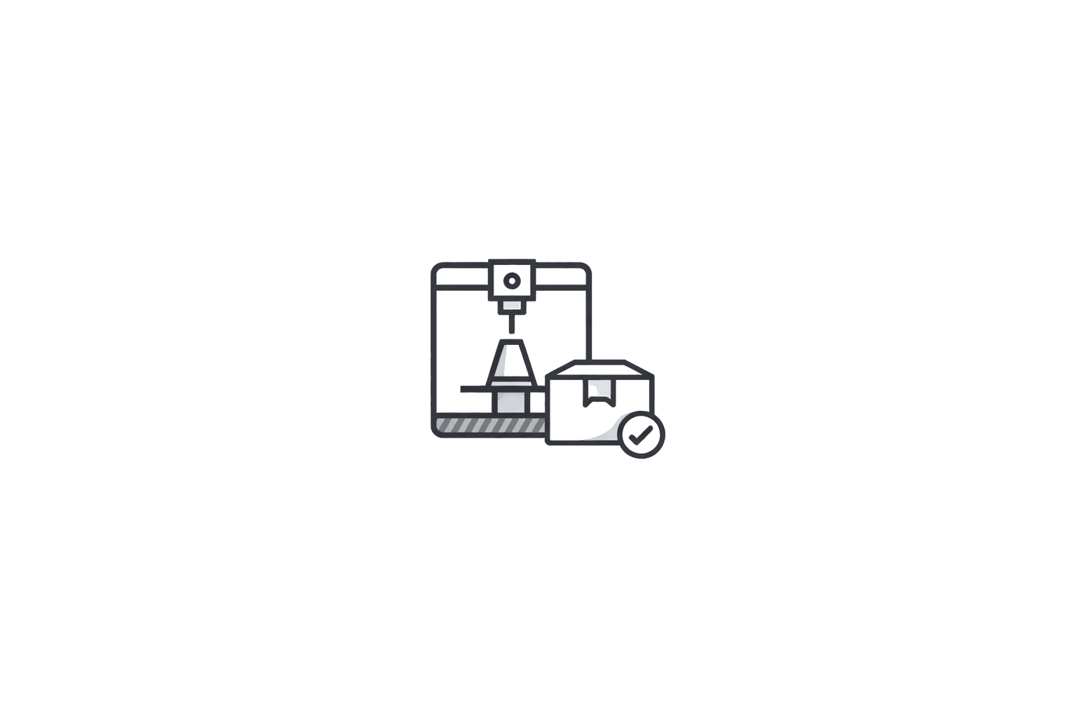 Print and delivery icon